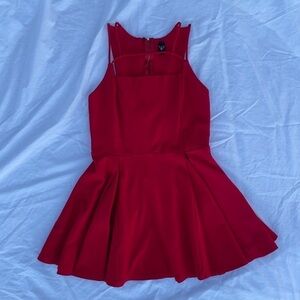 Windsor Red Flared and Flirty A Line Skater Dress size large